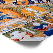 Mandala Cosmic Diagram voor Meditatie Poster (Hoek)