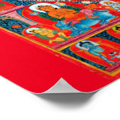 Mandala Cosmic Diagram voor Meditatie Poster (Hoek)