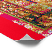 Mandala Cosmic Diagram voor Meditatie Poster (Hoek)