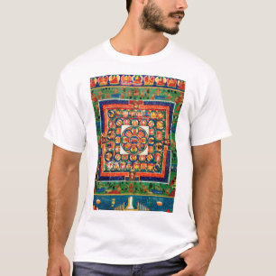 Mandala Cosmic Diagram voor Meditatie T-shirt
