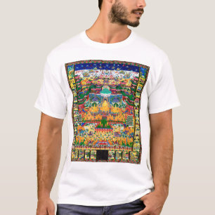 Mandala Cosmic Diagram voor Meditatie T-shirt