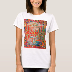 Mandala Cosmic Diagram voor Meditatie T-shirt