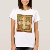Mandala Cosmic Diagram voor Meditatie T-shirt (Voorkant)