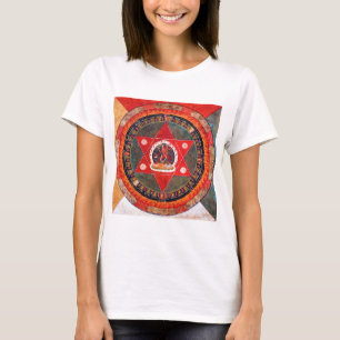 Mandala Cosmic Diagram voor Meditatie T-shirt