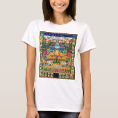 Mandala Cosmic Diagram voor Meditatie T-shirt (Voorkant)