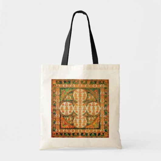 Mandala Cosmic Diagram voor Meditatie Tote Bag (Voorkant)