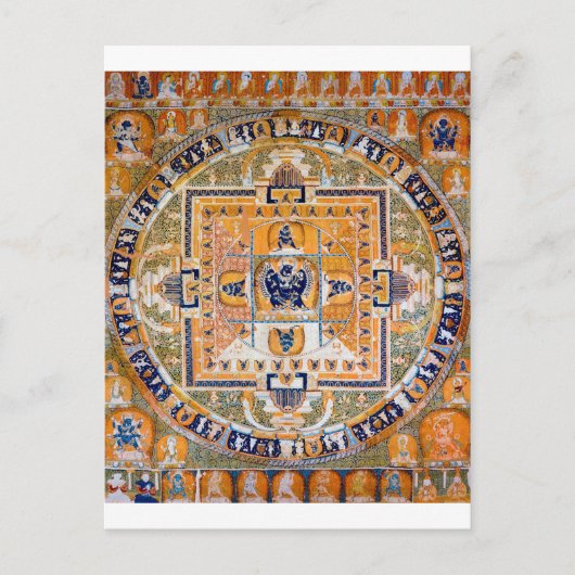 Mandala Cosmic Diagram voor Meditation Briefkaart (Voorkant)