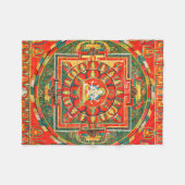 Mandala Cosmic Diagram voor Meditation Fleece Deken (Voorkant (Horizontaal))