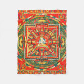 Mandala Cosmic Diagram voor Meditation Fleece Deken (Voorkant)