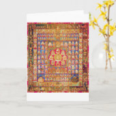 Mandala Cosmic Diagram voor Meditation Kaart (Gele Bloem)