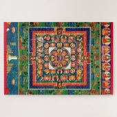 Mandala Cosmic Diagram voor Meditation Legpuzzel (Horizontaal)