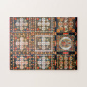 Mandala Cosmic Diagram voor Meditation Legpuzzel (Horizontaal)