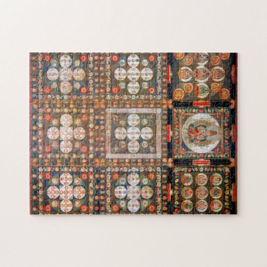 Mandala Cosmic Diagram voor Meditation Legpuzzel (Horizontaal)