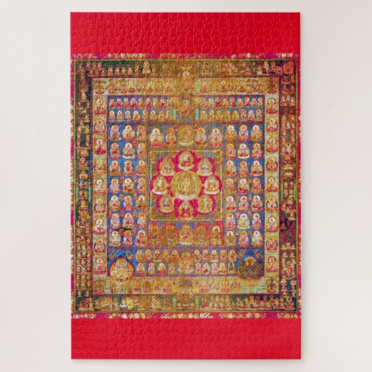 Mandala Cosmic Diagram voor Meditation Legpuzzel (Verticaal)