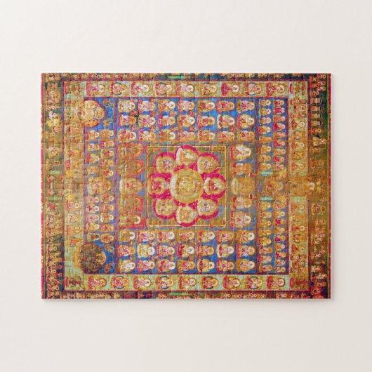 Mandala Cosmic Diagram voor Meditation Legpuzzel (Horizontaal)