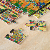 Mandala Cosmic Diagram voor Meditation Legpuzzel (Zijkant)