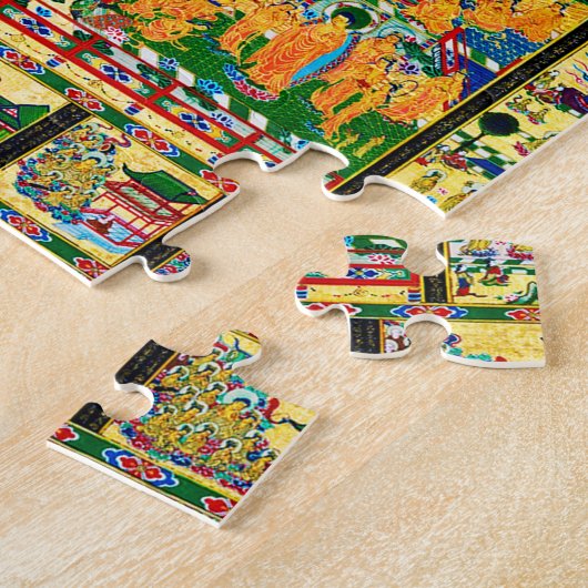 Mandala Cosmic Diagram voor Meditation Legpuzzel (Zijkant)