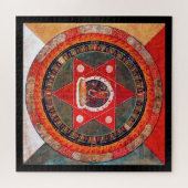 Mandala Cosmic Diagram voor Meditation Legpuzzel (Horizontaal)