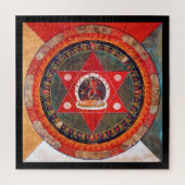 Mandala Cosmic Diagram voor Meditation Legpuzzel (Verticaal)