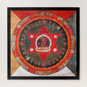 Mandala Cosmic Diagram voor Meditation Legpuzzel