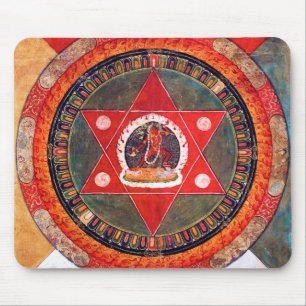 Mandala Cosmic Diagram voor Meditation Muismat