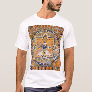 Mandala Cosmic Diagram voor Meditation T-shirt