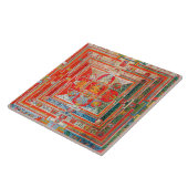 Mandala Cosmic Diagram voor Meditation Tegeltje (Zijkant)