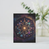 Mandala Cosmic Visionary Art Briefkaart (Staand voorkant)