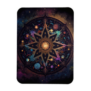 Mandala Cosmic Visionary Art Magnet Magneet