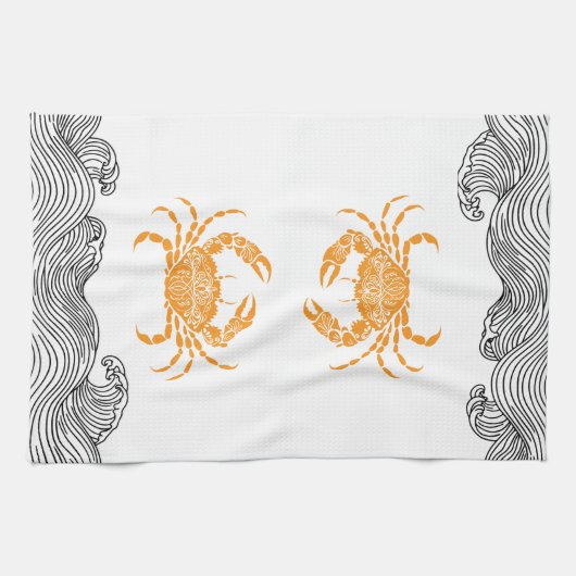 Mandala Crab Theedoek (Horizontaal)