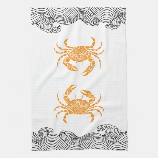 Mandala Crab Theedoek (Verticaal)