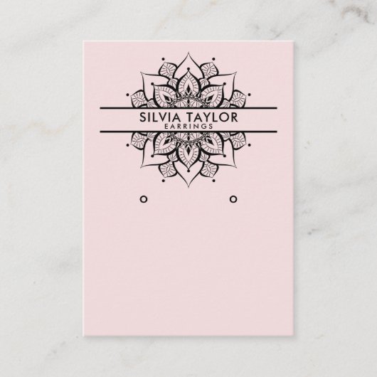 Mandala craft paper Earning display card Visitekaartje (Voorkant)