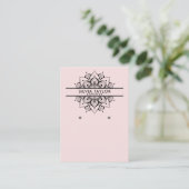 Mandala craft paper Earning display card Visitekaartje (Staand voorkant)