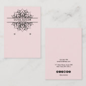 Mandala craft paper Earning display card Visitekaartje (Voorkant / Achterkant)