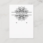 Mandala craft paper Earning display card Visitekaartje (Voorkant)