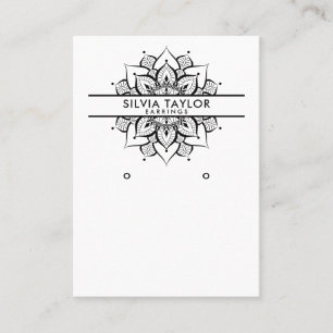 Mandala craft paper Earning display card Visitekaartje
