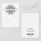 Mandala craft paper Earning display card Visitekaartje (Voorkant / Achterkant)