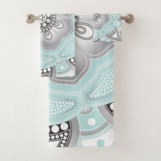 Mandala Creation, alle punten voor één 1 Bad Handdoek (Insitu)