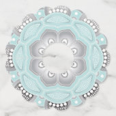 Mandala Creation, alle punten voor één 1 Wijnglaslabel (Voorkant)