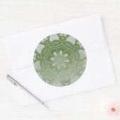 Mandala Creation, alle punten voor één 5 Ronde Sticker (Envelop)