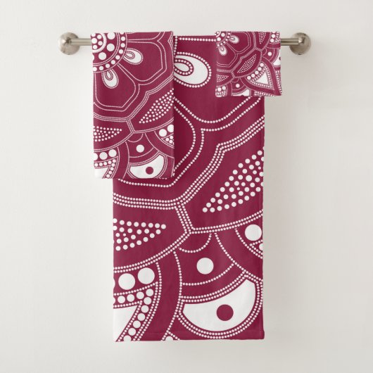 Mandala Creation, alle punten voor één 8 Bad Handdoek (Insitu)