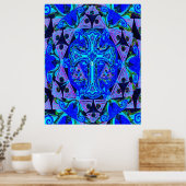 Mandala Cross van Amelia Carrie Poster (Keuken)