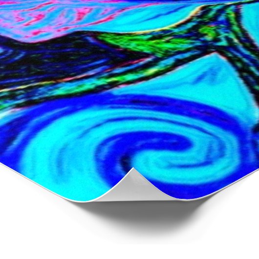 Mandala Cross van Amelia Carrie Poster (Hoek)