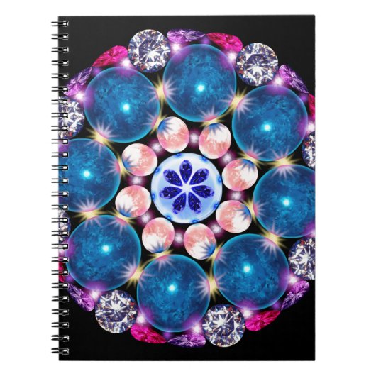 Mandala Crystal Earth Notitieboek (Voorkant)
