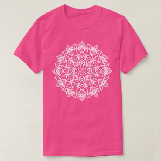 Mandala D20 dobbelpatroon T-shirt (Design voorkant)