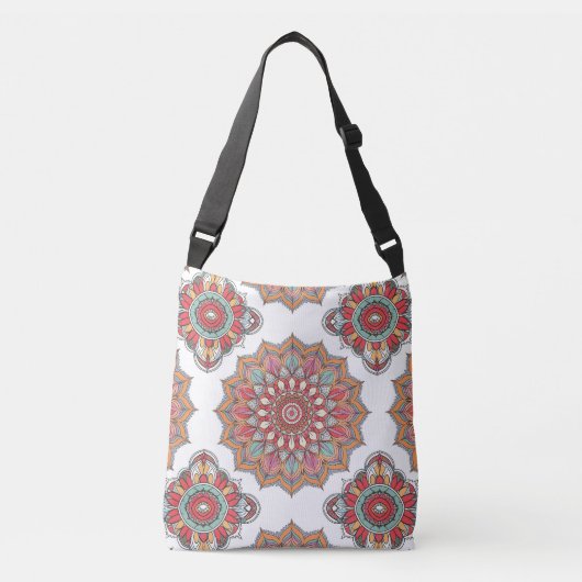 Mandala da Harmonia (Calmante e Tranquilizante) Crossbody Tas (Voorkant)
