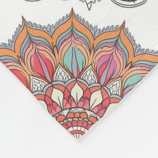 Mandala da Harmonia (Calmante e Tranquilizante) Fleece Deken (Hoek)