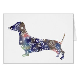 Mandala Dachshund Alle gelegenheden Kaart