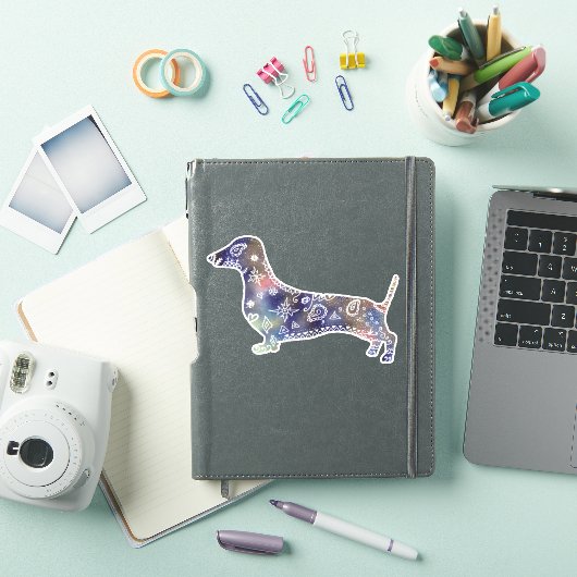 Mandala Dachshund Sticker (iPad Cover)