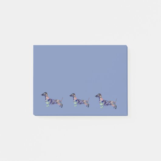 Mandala Dachshund tekening Post-it Notities Post-it® Notes (Voorkant)